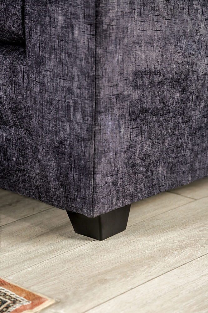 Furniture of America - Keswick Sofa + Loveseat in Charcoal - SM7754-2PC View 4