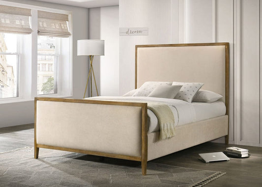 Furniture of America - Key E.King Bed in Natural Oak - FM72009NT-EK-BED View 1