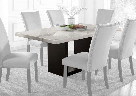 Furniture of America - Kian I Dining Table in White/Black - CM3744T-TABLE View 1