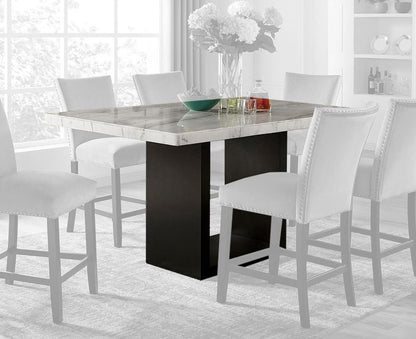 Furniture of America - Kian Ii Counter Ht. Table in White/Black - CM3744PT-TABLE View 1