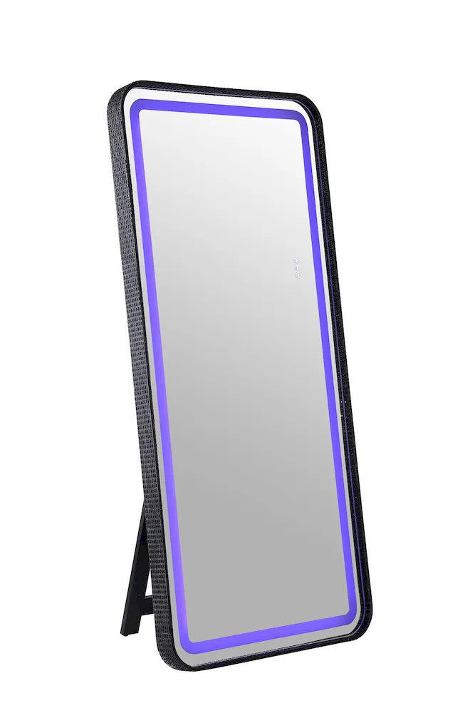Furniture of America - Kiley - Floor Mirror - Black - FM-AC8025BK-M view 2