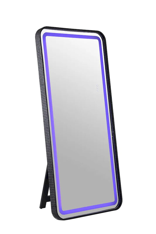 Furniture of America - Kiley - Floor Mirror - Black - FM-AC8025BK-M view 2