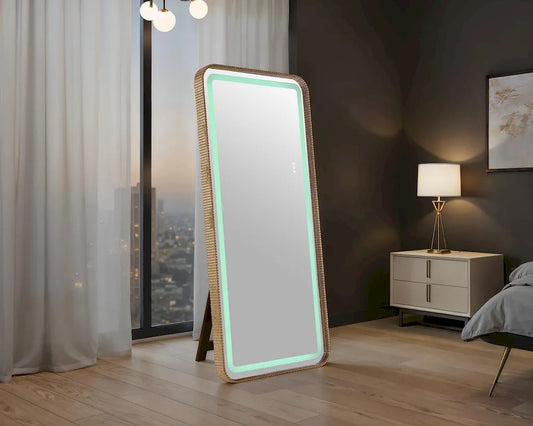 Furniture of America - Kiley - Floor Mirror - Gold - FM-AC8025GD-M view 1