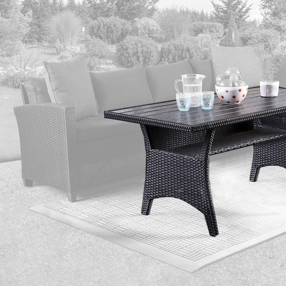 Furniture of America - Kimara Dining Table in Black - FM80001BB-T View 1