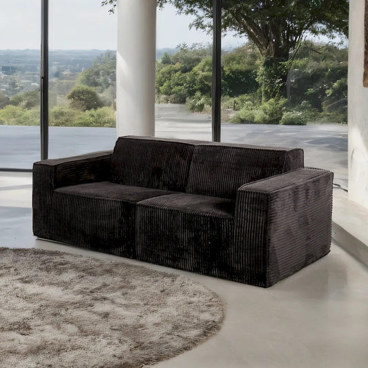 Furniture of America - Kimara - Loveseat, Black - FM62100BK-LV-PK view 1