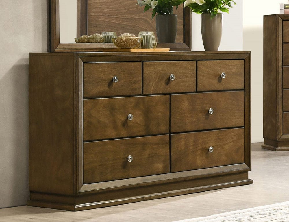 Furniture of America - Kirkham 7-Drawer Dresser in Walnut - FM7213WN-D View 1
