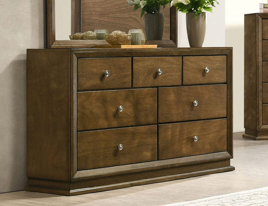Furniture of America - Kirkham 7-Drawer Dresser in Walnut - FM7213WN-D View 1