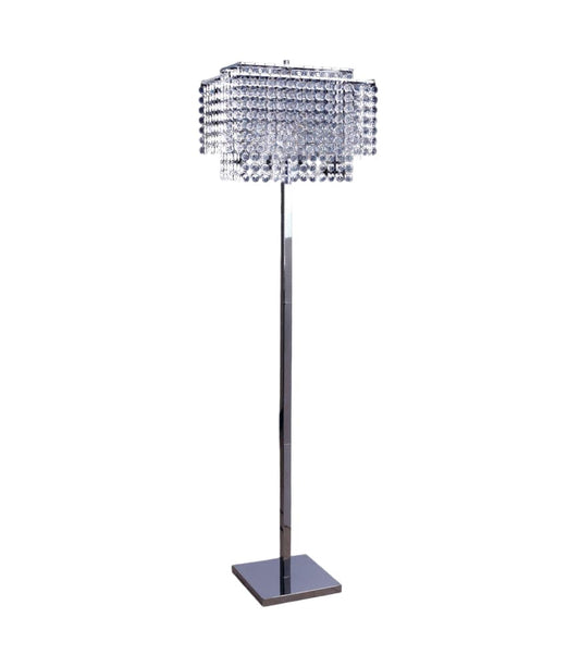 Furniture of America - Kit Floor Lamp in Metal, Crystal - L76832 View 1
