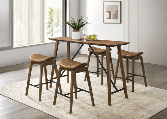 Furniture of America - Klamath Counter Ht. Table in Walnut - FM3215WN-PT View 2