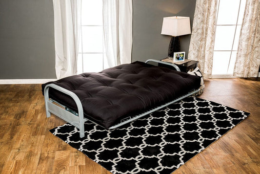 Furniture of America - Knox 8" Black Futon Mattress in Black - FP-2406BK View 1