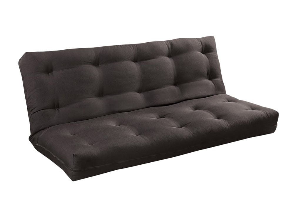 Furniture of America - Knox 8" Black Futon Mattress w/ Inner Spring in Black - FP-2415BK View 1
