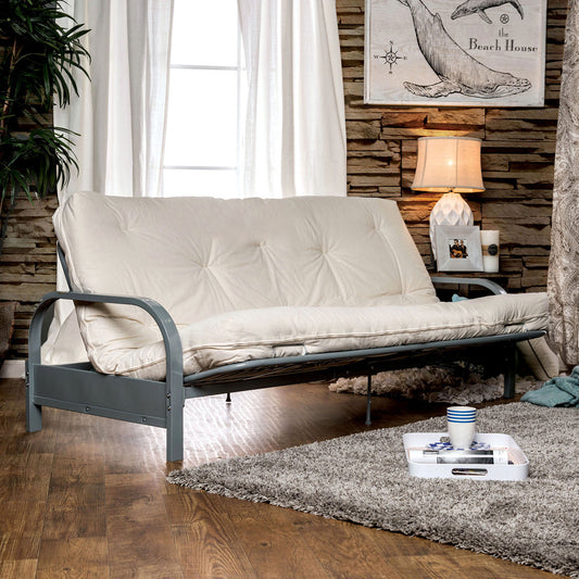 Furniture of America - Knox 8" White Futon Mattress w/ Inner Spring in White - FP-2415NN View 1