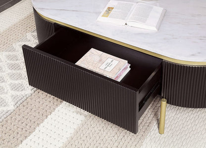 Furniture of America - Koblenz Coffee Table in Dark Walnut - CM4412WN-C View 2