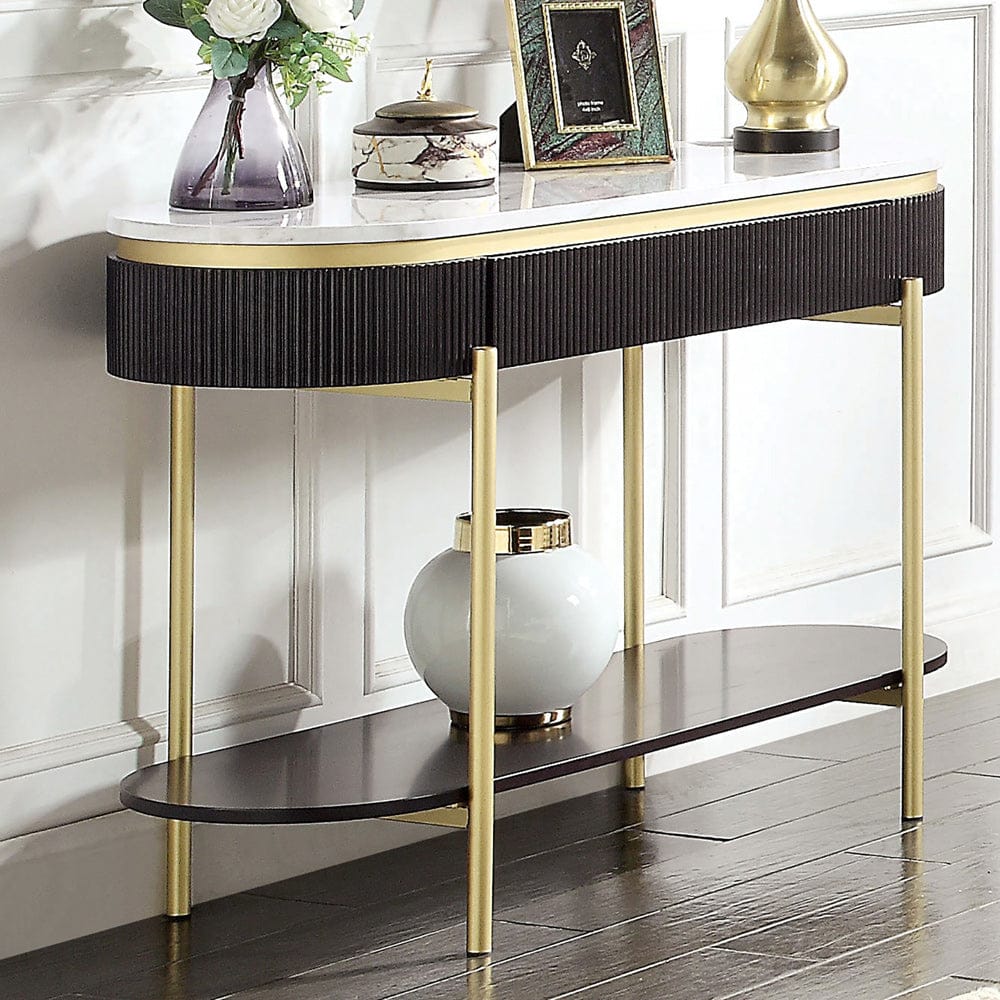 Furniture of America - Koblenz Sofa Table in Dark Walnut - CM4412WN-S View 1