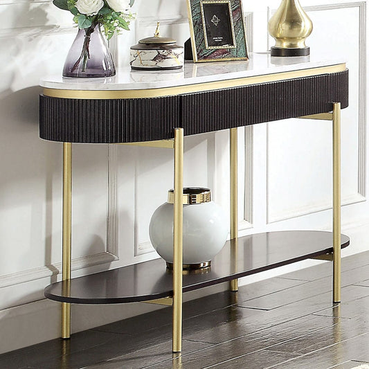 Furniture of America - Koblenz Sofa Table in Dark Walnut - CM4412WN-S View 1