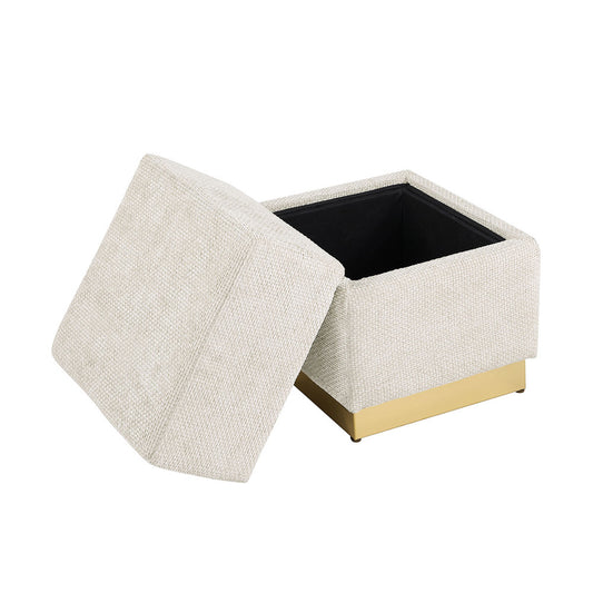 Furniture of America - Krysten Storage Stool in Beige - FM-AC8005WH View 2