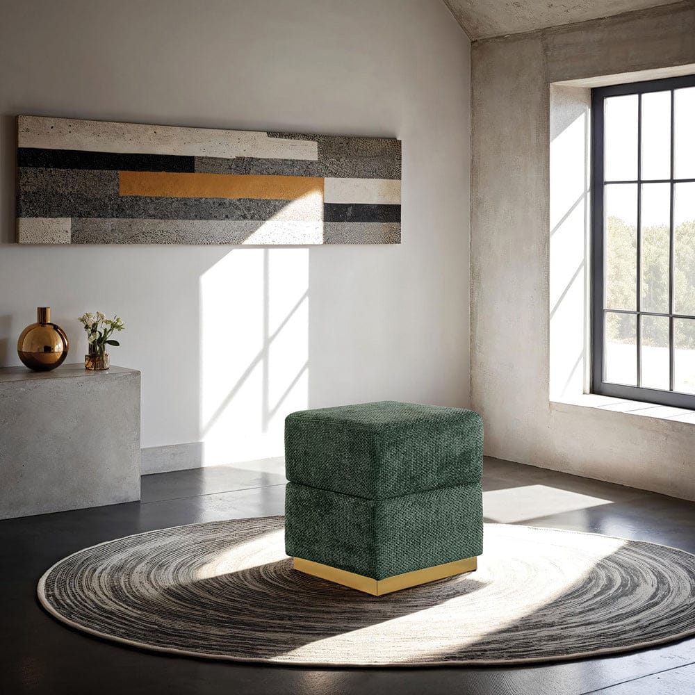 Furniture of America - Krysten Storage Stool in Green - FM-AC8005GR View 2