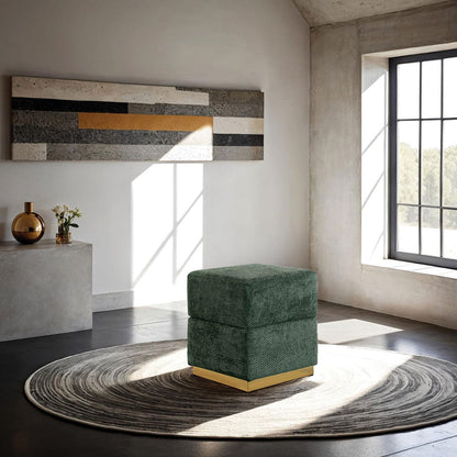 Furniture of America - Krysten Storage Stool in Green - FM-AC8005GR View 2