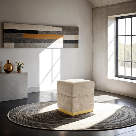 Furniture of America - Krysten Storage Stool in Silver Gray - FM-AC8005GY View 2