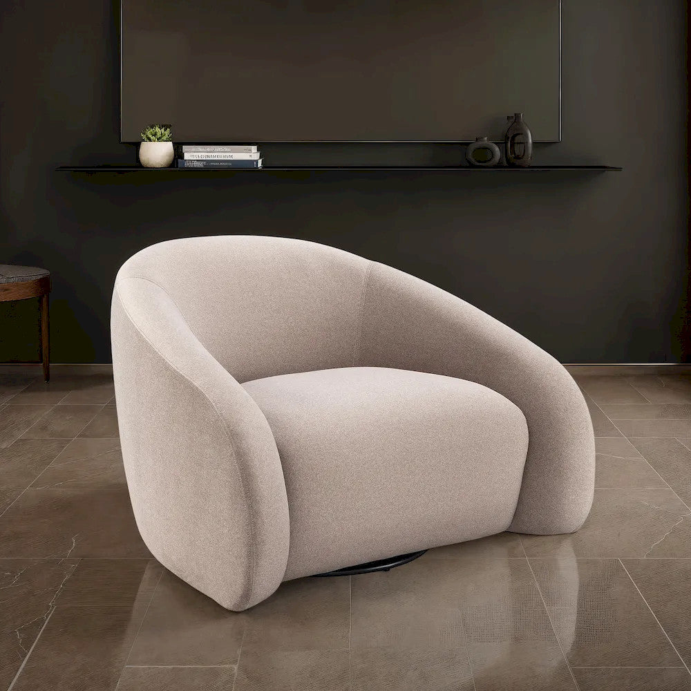 Furniture of America - Kyria - Swivel Chair - Brown - FM-AC6012BR-SW view 1