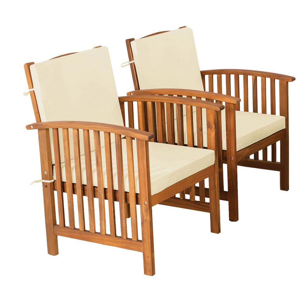 Furniture of America - Kyushu Chair Set of 2 in Beige/Natural - GM-1023BG-2PK View 1