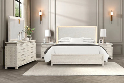 Furniture of America - Lafayette - 3 Pc. Queen Bedroom Set - FM71501GY-Q-4PC view 2
