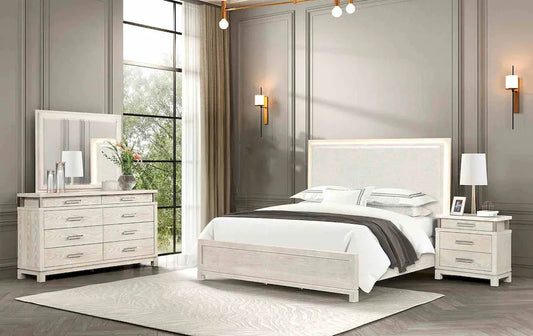 Furniture of America - Lafayette - 4 Pc. Queen Bedroom Set w/ 2NS - FM71501GY-Q-5PC-2NS view 1