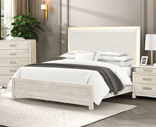 Furniture of America - Lafayette E.King Bed in Weathered Gray - FM71501GY-EK-BED View 1
