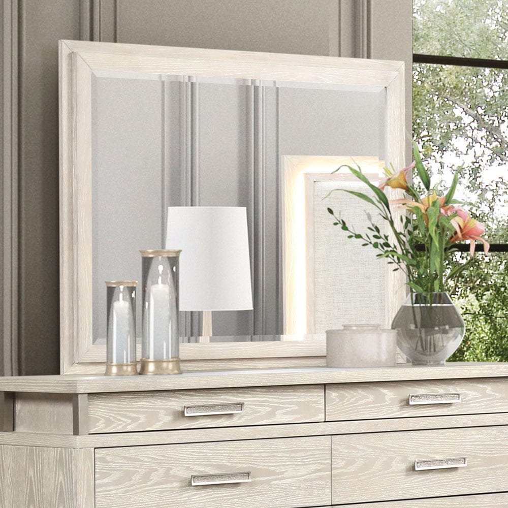 Furniture of America - Lafayette Mirror in Weathered Gray - FM71501GY-M View 1