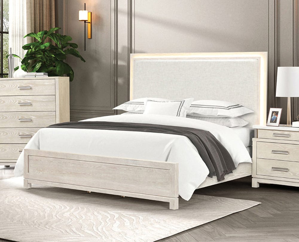 Furniture of America - Lafayette Queen Bed in Weathered Gray - FM71501GY-Q-BED View 1