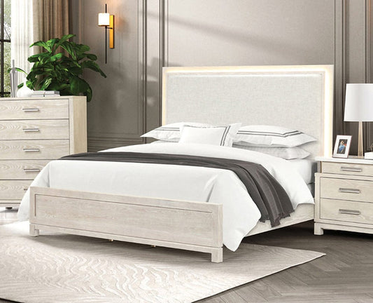 Furniture of America - Lafayette Queen Bed in Weathered Gray - FM71501GY-Q-BED View 1