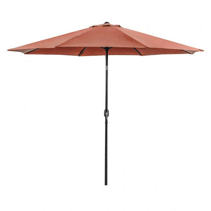 Furniture of America - Lali 11' Outdoor Umbrella with Base in Red - LA-A011RD+BASE