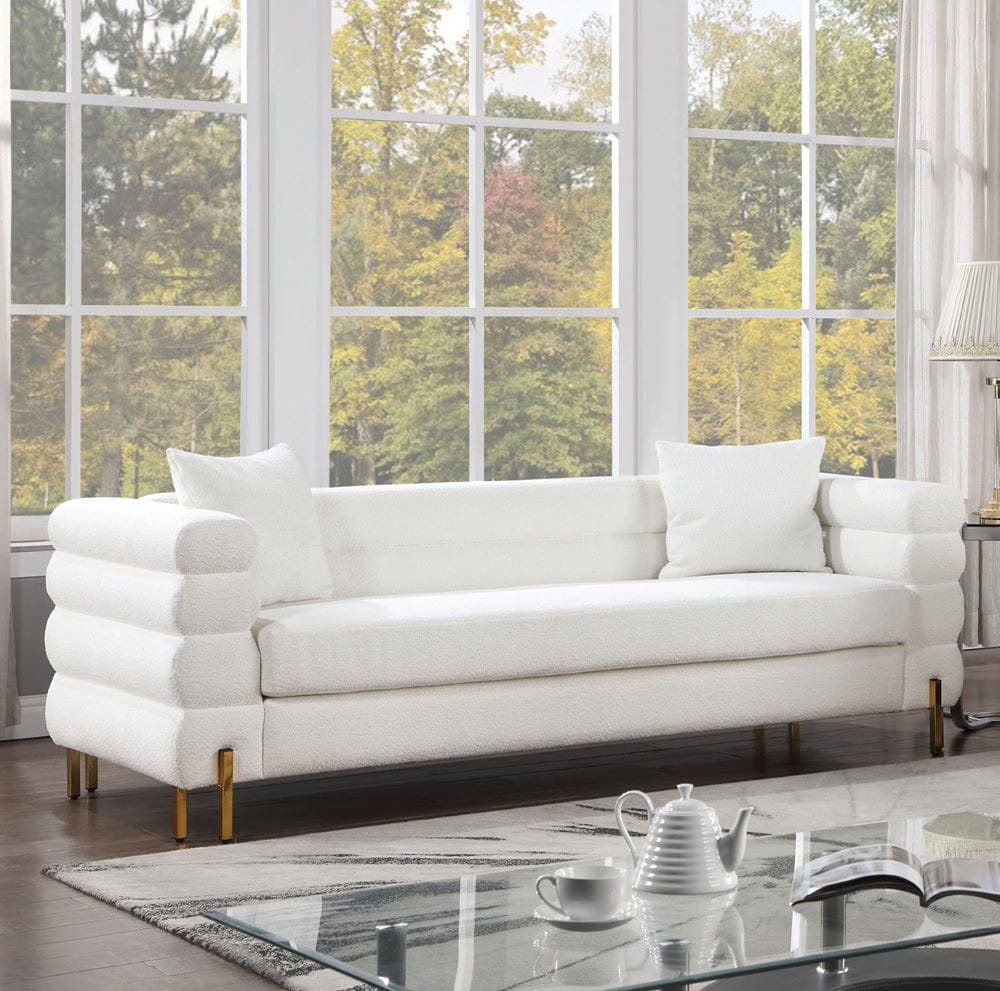 Furniture of America - Landovery Sofa in White/Gold - CM6454WH-SF-PK View 1