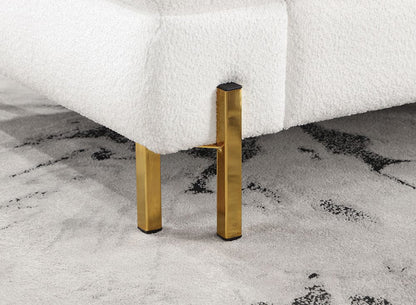 Furniture of America - Landovery Sofa + Loveseat in White/Gold - CM6454WH-2PC View 2