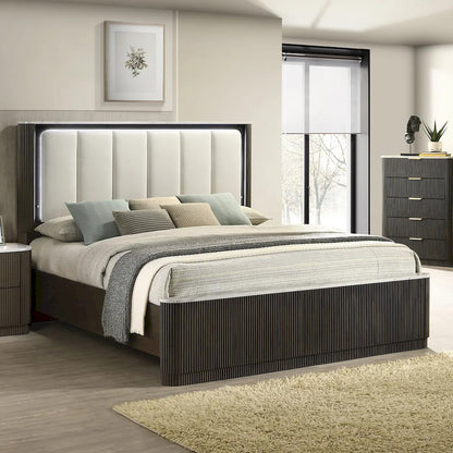 Furniture of America - Lantrisant - 3 Pc. Queen Bedroom Set - FM72014DW-Q-4PC view 2