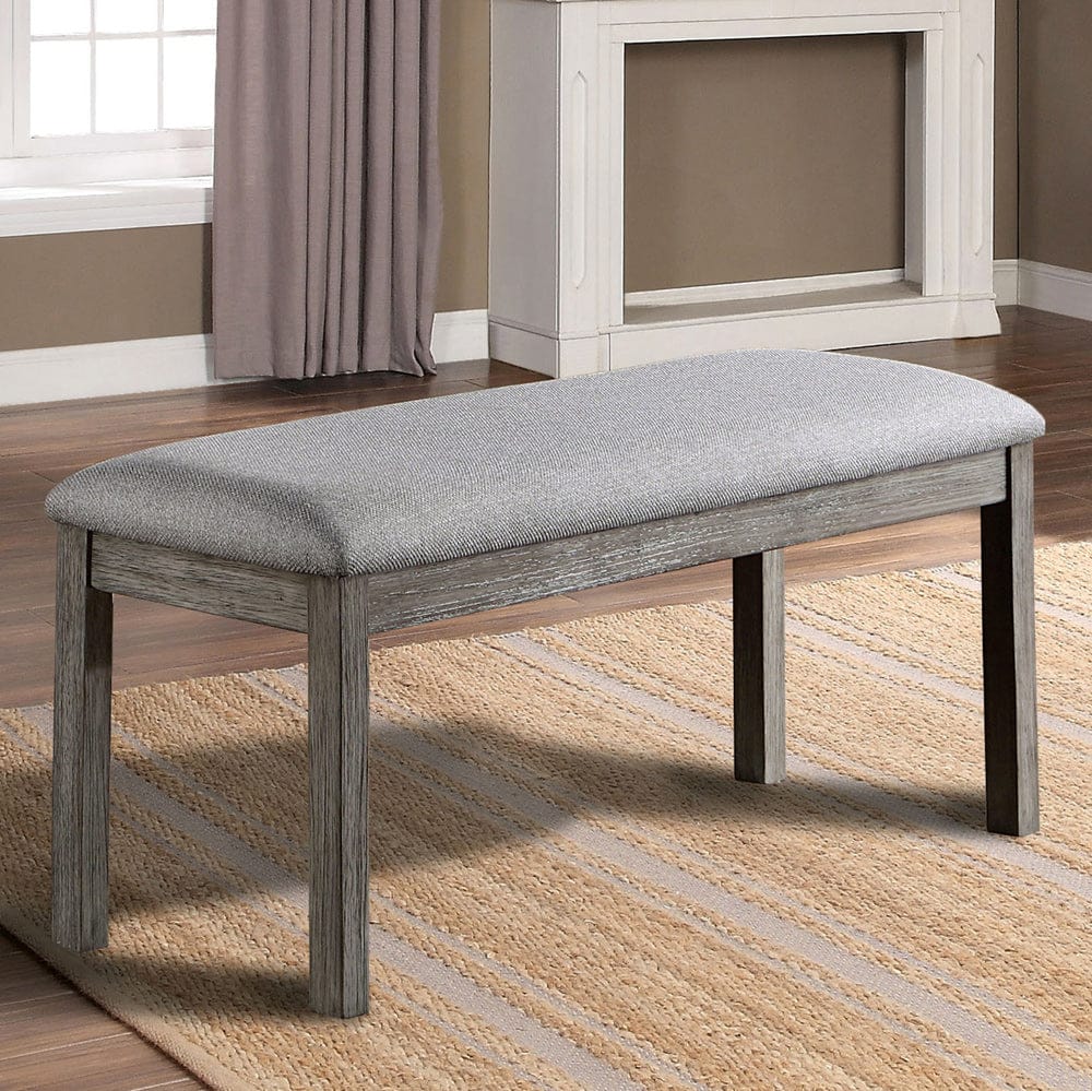Furniture of America - Laquila Bench in Gray - CM3542GY-BN View 1