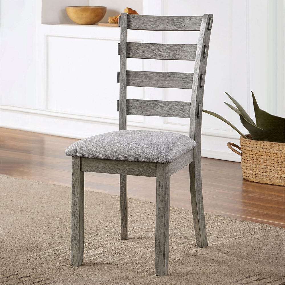 Furniture of America - Laquila Side Chair Set of 2 in Gray - CM3542GY-SC-2PK View 1
