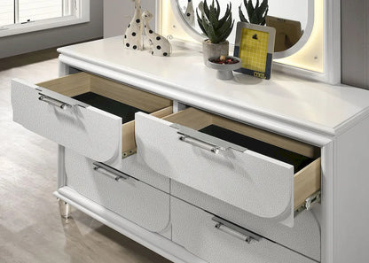 Furniture of America - Lareina - 3 Pc. Full Bedroom Set, Pearl White - FM72081WH-F-4PC view 9