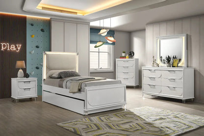 Furniture of America - Lareina - 3 Pc. Twin Bedroom Set - FM72081WH-T-4PC view 4