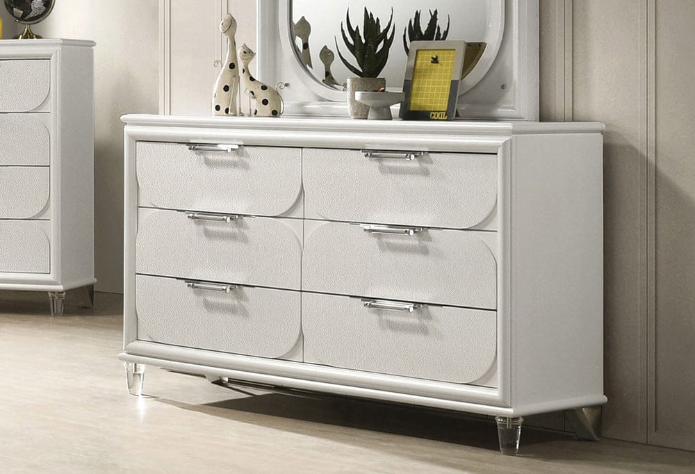Furniture of America - Lareina Dresser in Pearl White - FM72081WH-D View 1