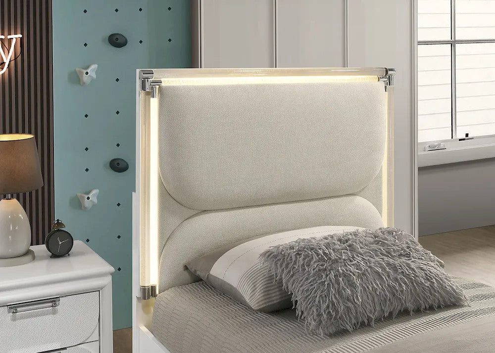 Furniture of America - Lareina - Full Bed, Pearl White - FM72081WH-F-BED view 4