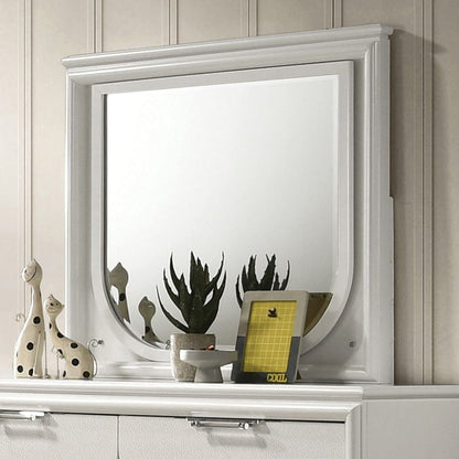 Furniture of America - Lareina Mirror w/ LED in Pearl White - FM72081WH-M View 1