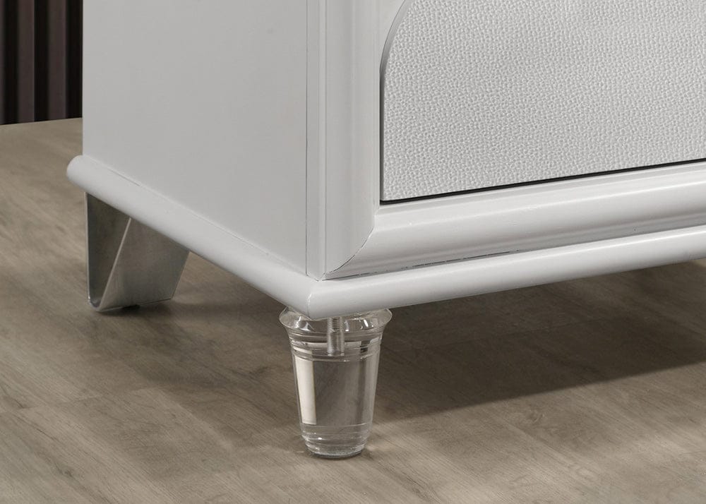 Furniture of America - Lareina Nightstand in Pearl White - FM72081WH-N View 3