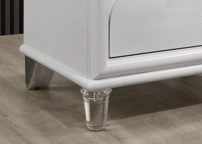 Furniture of America - Lareina Nightstand in Pearl White - FM72081WH-N View 3
