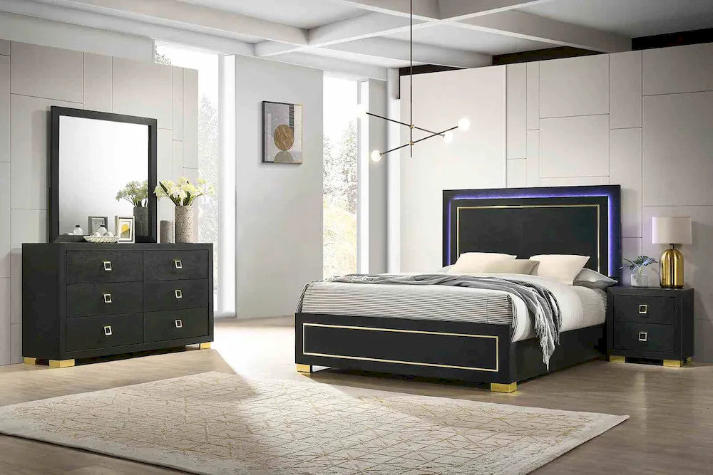 Furniture of America - Latimer - 3 Pc. Queen Bedroom Set - FM7270BK-Q-4PC view 1