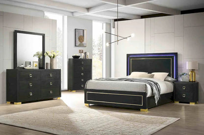 Furniture of America - Latimer - 4 Pc. Queen Bedroom Set w/ Chest - FM7270BK-Q-5PC-CHEST view 1