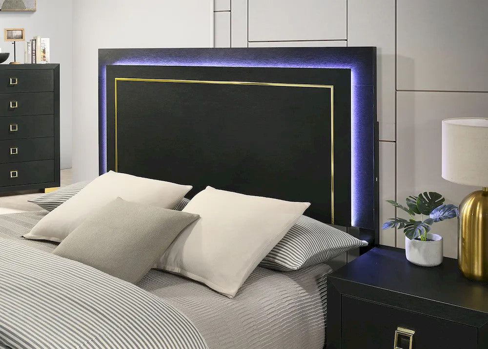 Furniture of America - Latimer - Full Bed, Black - FM7270BK-F-BED view 3