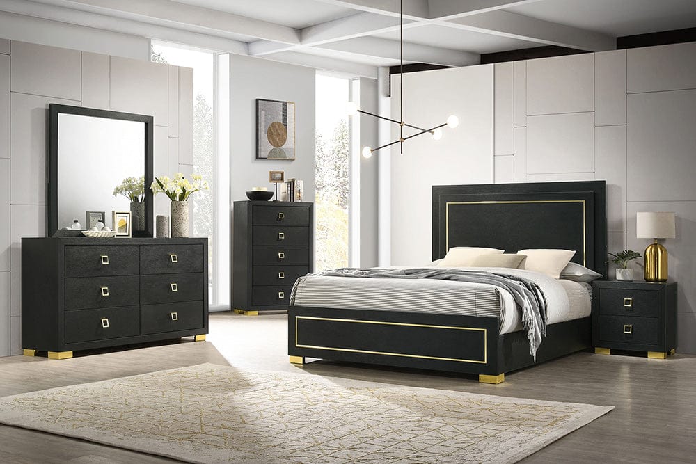 Furniture of America - Latimer Twin Bed in Black - FM7270BK-T-BED View 2