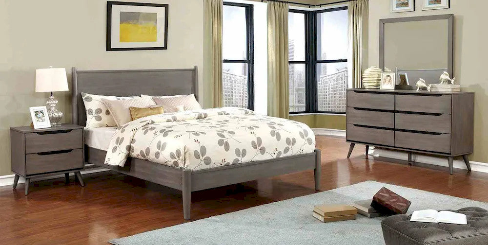 Furniture of America - Lennart - 3 Pc. Full Bedroom Set - Gray - CM7386GY-F-4PC view 1