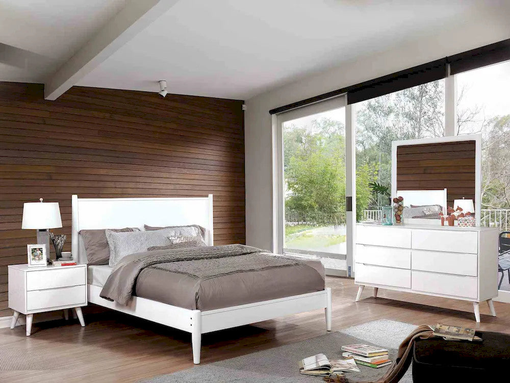 Furniture of America - Lennart - 3 Pc. Full Bedroom Set - White - CM7386WH-F-4PC view 1